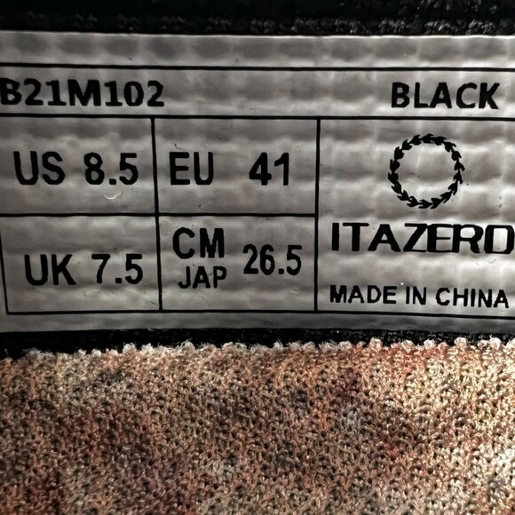 Black Itazero Mens Knit‎ Slip On Sneakers Loafers Size 8.5 New With Tags - Picture 9 of 11